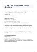 PN 140 Final Exam NCLEX Practice Questions And Correct Answers&period;
