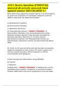 ANCC Review Questions &lpar;PMHNP IQ&rpar; answered all correctly answered&semi; latest updated summer 2024 GRADED A&plus;&period;