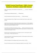 TLSAE Bundled Exams with Complete Solution &vert; Verified Answers &vert; 2024
