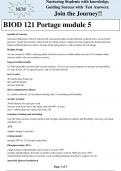 BIOD 121 Portage module 5 ACTUAL QUESTIONS AND ANSWERS VERIFIED 100&percnt;&semi;&lpar;Everything you need to pass is here&excl;&excl;&excl;&excl;&excl;&excl;&excl;