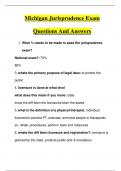 Michigan Jurisprudence Exam Questions And Answers