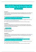 2024 ATI PN Maternal Newborn Exam New  Latest Version with All Questions&comma; Answers  and Rationale