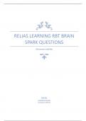 Relias Learning RBT Brain Spark Questions