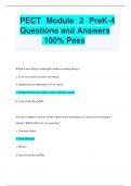 PECT Module 2 PreK-4 Questions and Answers  100% Pass 2023/2024