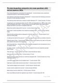 PA state inspection categories test exam questions with correct answers 2024&period;
