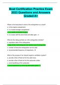 NJ Boat Certification Practice Exam 2023 Questions and Answers Graded A+ LATEST 2024