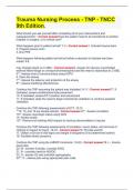 Trauma Nursing Process - TNP - TNCC 9th Edition
