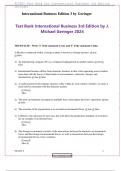 Test Bank International Business 3rd Edition by J. Michael Geringer