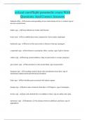 critical care&sol;flight paramedic exam With Questions And Correct Answers