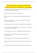 Maternal&sol;Newborn ATI Final REVIEW QUESTIONS AND CORRECT ANSWERS
