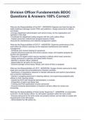 Division Officer Fundamentals BDOC Questions & Answers 100&percnt; Correct&excl;