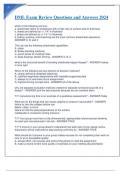 DML Exam Review Questions and Answers 2024