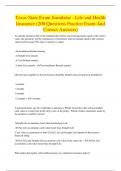 Texas State Exam Simulator - Life and Health Insurance &lpar;200 Questions Practice Exam And Correct Answers&rpar;