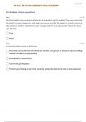 NR-443&colon; &vert; NR 443 RN COMMUNITY HEALTH NURSING EXAM 1 QUESTIONS WITH 100&percnt; CORRECT ANSWERS&vert; GRADED A&plus;