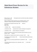 State Board Exam Review for the Esthetician Student