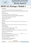 BIOD 121 (Portage): Module 3 Questions & Answers: Guaranteed A+ Guide