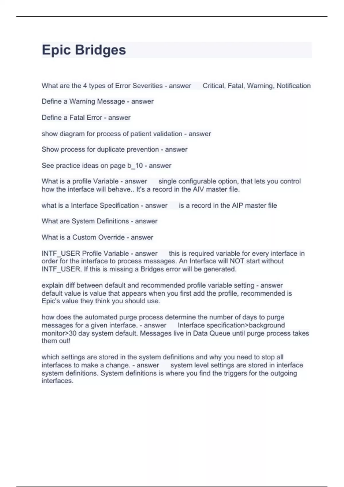 Epic Bridges Questions with correct Answers 2024 Epic Bridges Stuvia US