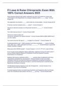 Fl Laws & Rules Chiropractic Exam With 100&percnt; Correct Answers 2023