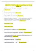 DSE CDCA OSCE Exam Questions and Answers Already Graded A&plus;  
