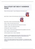 Heart STUDY SET BIO117 HONDROS EXAM Questions and Answers
