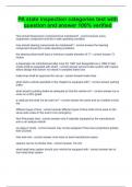 PA state inspection categories test with question and answer 100&percnt; verified