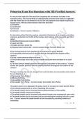 Primerica-Exam Test Questions with 2024 Verified Answers&period;