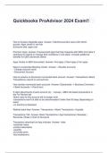 Quickbooks ProAdvisor 2024 Exam&excl;&excl;