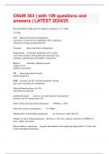CNUR 303 &vert; with 159 questions and answers &vert; LATEST 2024&sol;25 