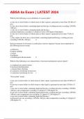 ABSA 4a Exam &vert; LATEST 2024 &Tab; 