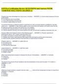 CETP Pre-Certification Review QUESTIONS And Answers WITH VERIFIED SOLUTIONS GRADED A&plus;