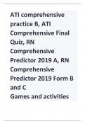 Comprehensive  Predictor 2019 FormA, B  and C