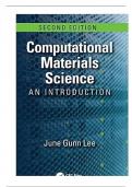 Solution Manual for Computational Materials Science An Introduction, 2nd Edition By June Gunn Lee