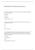 Barkley DRT 1 Exam Questions and Answers