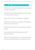 AFSB 153 - Practice Exam Questions