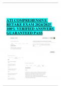 ATI COMPREHENSIVE EXAMS 2024/2025 BUNDLE WITH OVER 20VERSIONS  100% VERIFIED ANSWERS !!!!!!!!!!!!!