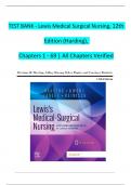 TEST BANK For Lewis's Medical Surgical Nursing, 12th Edition by Mariann M. Harding , Verified Chapters 1 - 69, Complete Newest Version