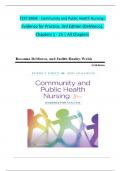 TEST BANK For Community and Public Health Nursing: Evidence for Practice, 3rd Edition by DeMarco, Walsh, Verified Chapters 1 - 25, Complete Newest Version