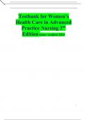 Testbank for Women&rsquo;s Health Care in Advanced Practice Nursing 2nd Edition-tutor verified 2024