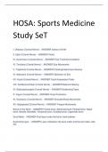 HOSA: Sports Medicine  Study SeT