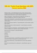 11B ALC Tactics Exam Questions with 100&percnt; Correct Answers 2024