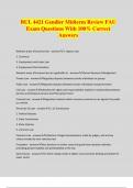 BUL 4421 Gendler Midterm Review FAU Exam Questions With 100% Correct Answers