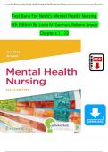 TEST BANK For Neeb's Mental Health Nursing, 6th Edition By Linda M. Gorman, Robynn Anwar, Verified Chapters 1 - 22, Complete Newest Version