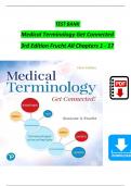 TEST BANK For Medical Terminology Get Connected&comma; 3rd Edition&comma; Verified Chapters 1 - 17&comma; Complete Newest Version