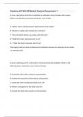 Capstone ATI NCLEX Medical Surgical Assessment 1 with complete questions and answers latest update 2025