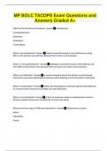 MP BOLC TACOPS Exam Questions and Answers Graded A&plus; 