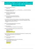 ASM 275 Exam # 2 PRACTICE EXAM WITH COMPLETE QUESTIONS AND ANSWERS 100% SOLVED SOLUTION (Arizona State University)