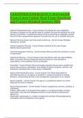 CERTIFIED EMERGENCY MANAGER Exam Latest Update Real Exam Questions  and Correct Detailed Answers 2024