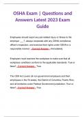 OSHA 10 Exam | Questions and Answers Latest 2023 Exam Guide