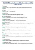 WGU C165 Complete Answers 100&percnt; Correct &lpar;Latest 2024&rpar;  STUDY GUIDE