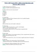 WGU C207 &lpar;Latest 2023 - 2024&rpar; Actual Questions and  Answers 100&percnt; Correct